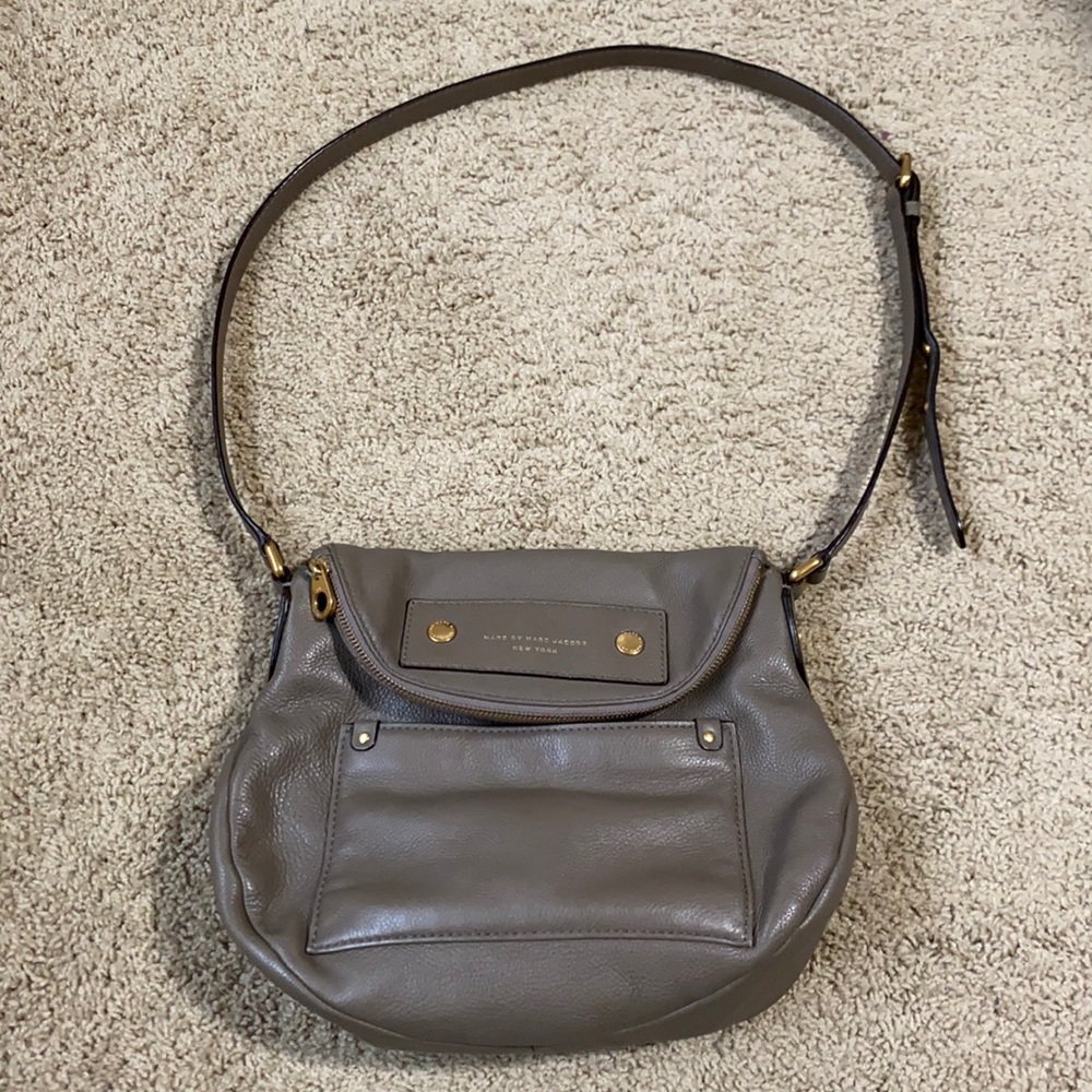 Marc by Marc Jacobs tan leather crossbody bag